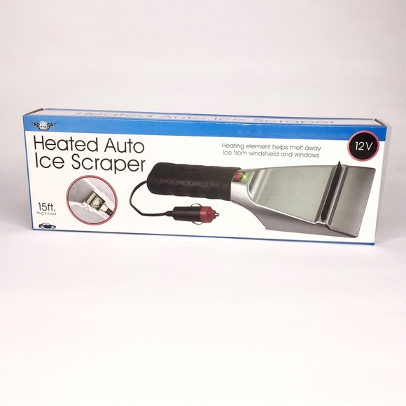 Heated Ice Scraper Car Windshield Snow Removal Flashlight Corded Christmas Gift - Picture 10 of 12